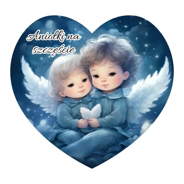 Magnes serce z aniołem N10